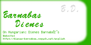 barnabas dienes business card